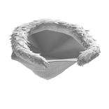 Fur Lined Winter Hood V3 (Down) White