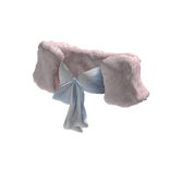 Fur Tie-Front Bow Top  | Blue & Pink