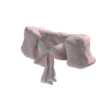 Fur Tie-Front Bow Top | Pink 