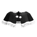 Fur Trimmed Shoulder Christmas Black Cape [3.0]