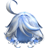 Furi na Jellyfish Ousia Short Curly Hair White-Low