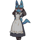 Furry Lucario Cute Maid Companion