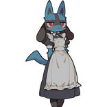 Furry Lucario Cute Maid Companion