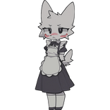 Furry Maid Cutout