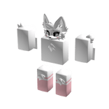 Furry Mini Me Silly Cat Girl (Pink Socks)