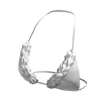 Fur Bikini Top in White