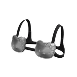 Futuristic Metal Cat Bra Silver