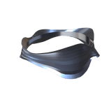 Futuristic Sci-Fi Metal glasses - Silver