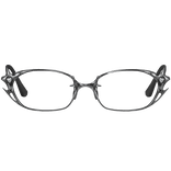 Futuristic Silver Star-Heart Eyeglasses
