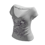 Emo Grunge Y2k Shirt White