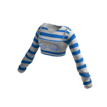 y2k grunge top (blue)