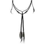 Gaian Esoteric Skein Bead Feather Charms