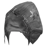 Gaian Sorcerer Distressed Gray Rune Hood