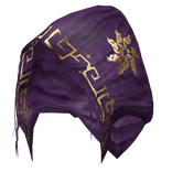 Gaian Sorcerer Distressed Purple Rune Hood