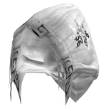 Gaian Sorcerer Distressed White Rune Hood