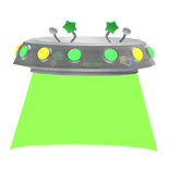 Galactic Space Alien Ufo Waist Green Glowing