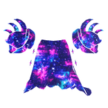 Galaxy Cartoony Cape and Pauldorn
