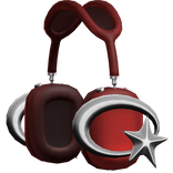 Galaxy Constellation Headphones (Red)