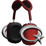 Galaxy Constellation Headphones (Red&Black)