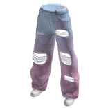 Galaxy Distressed Baggy Stars Jeans