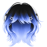 Galaxy Short Wolf Cut Hair with Headphones