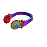 Gaudy Neon Neck Headphones