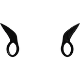 gauged elf ears || black