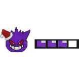 Gengar Christmas Health Bar