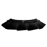 ღ black gothic mini skirt with belt