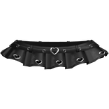 ღ gothic heart mini skirt black