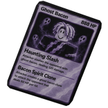 Ghost bacon trading card