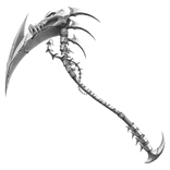 Ghost White Bone Scythe