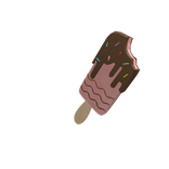 Giant  chocolate popsicle