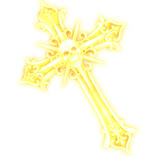 🔥✨GIANT EMISSIVE GOLD GRUNGE CROSS 🔥✨