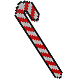 Giant Pixel Candy Cane