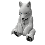 Giant White Wolf Plushie