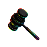 Giga Rainbow Cartoony Banhammer (back)