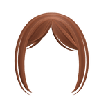 ☆ Ginger Kawaii Curtain Bangs