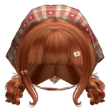 ♡ Ginger Low Pigtails & Mori kei Igari Bandana 