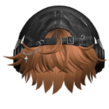 Ginger Messy Hair w/ Headphones & Y2K Hat