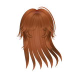 ginger windy wispy messy long anime flowy hair
