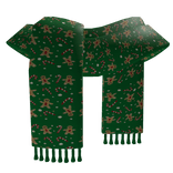 🎄 Gingerbread Cheer Green Scarf