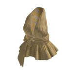 Gingham Halter Top with Side Tie (Yellow)