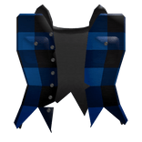 Girl Blue Torn Flannel