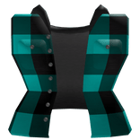 Girl Cyan Flannel Jacket