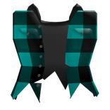 Girl Cyan Torn Flannel