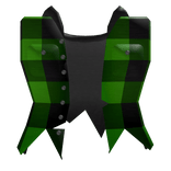 Girl Green Torn Flannel