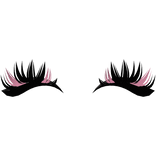 ♡ girly lashes (pink)