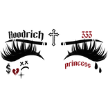 ♡ girly lashes w tattoos