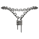 givenchy g link lock necklace